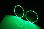 iJDMTOY 7-Color RGB LED Halo Ring Lighting Kit Compatible with 2007-2013 BMW E82/E88 128i 135i 1M 1 Series Front Road Illuminating Light Retrofit w/Adjustable Setting