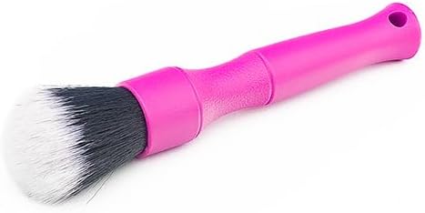 Detail Factory - Synthetic Detailing Brush Combo Kit - Ultra-Soft Synthetic Bristles, Scratch-Free, Instrument Panels, Emblems, One Long Handle + One Short Handle, Pink (2-Pack)