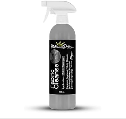 Fabric Cleanse | Fabric and Upholstery Cleaner | Lifts Body Oils Light Spills and Marks | Residue Conscious Finish for Seats Carpets and Mats | Brush Ready Foam | 500 Milliliters