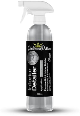 Interior Detailer | Quick Clean and Satin Finish for Cabin Plastics and Trim | Anti Static Dust Control | Towel First Precision on Consoles Vents and Glossy Panels | 500 Milliliters