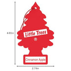 LITTLE TREES Car Air Freshener | Hanging Tree Provides Long Lasting Scent for Auto and Home | 24 Air Fresheners |Cinnamon Apple