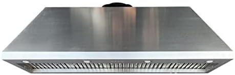 CHETTO C Insert Range Hood 60'' 4-Speeds 1260 CFM Stainless Steel Ducted Kitchen Vent Hood with Baffle Fillters, Ultra Quiet, Powerful Suction