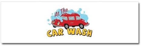 CafePress The Car Wash 10" x 3", Bumper Magnet