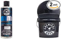 Chemical Guys CWS_995_16BB Basic Car Wash & Bucket Bundle - Meticulous Matte Car Wash Soap, 16 oz, Fruity Bubble Gum Scent + Heavy Duty Smoked Obsidian Black Detailing Bucket (2 Items)