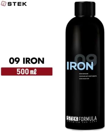 09 Iron | Iron Remover | Fast Acting Color Change Fallout Dissolver | pH Balanced for Wheels and Paint | Reactive Decon Step Before Coating or Wax | 500 Milliliters