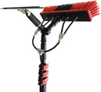 6M Window Cleaning Pole Kit - 3.6M to 9.2M Extendable Water Fed Brush for Solar Panel & Window Cleaning - 55cm Brush Head for Efficient Cleaning