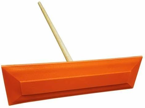 Generic Heavy-Duty Orange Snow Rake, 18" Plastic Head, Metal Handle, Pack of 10