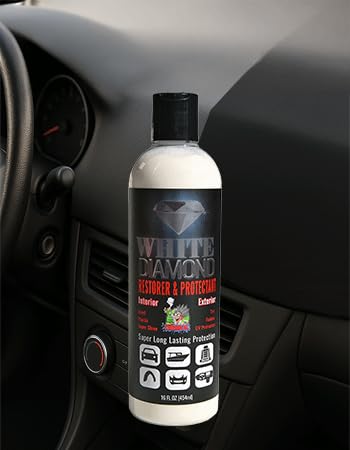 TIRE Dressing Concentrated White Diamond Restorer and Protectant 16 fl oz - Vinyl - Plastic - Tire - Rubber - UV Protection - Super Shine - Good Hydrophobic Action