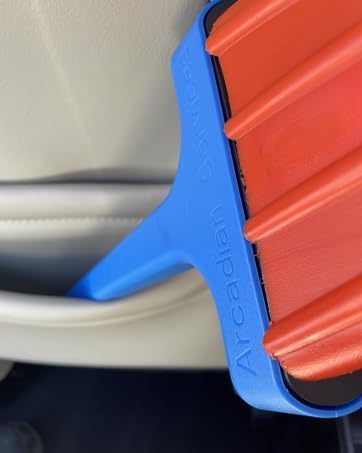2'' x 12'' Wet/Dry Vacuum Claw Nozzle and Tool—Ice Scraper All-in-One (Compatible Bundle) for Auto, Home, Trucks, RVs, & Gas Stations Car Wash Cleaning Supplies, Utility, Attachment Kits (Blue/Black)