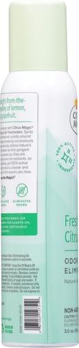 Citrus Magic Natural Odor Eliminating Air Freshener Spray, Fresh Citrus, 3-Ounce