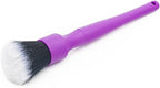Detail Factory - Synthetic Detailing Brush Set - Ultra-Soft Interior Car Cleaning Brushes for, Screens, Emblems, & Tight Spaces - Purple