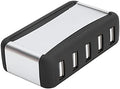 USB 7‑Port Hub Multi USB Port Expander Fast Data Transfer USB Splitter HighSpeed Extender with Power Supply 100‑240V for Laptop Desktop Computers Notebooks (US Plug)