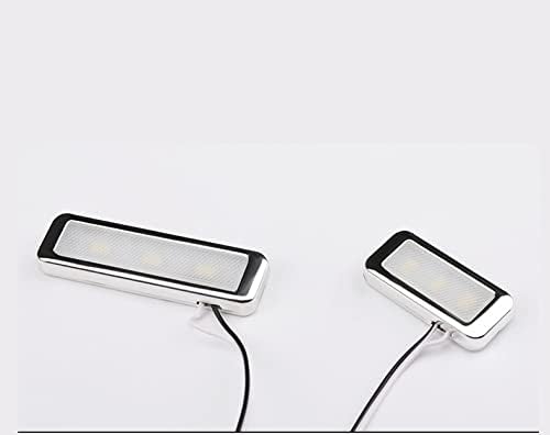 Automotive Door Handle Lights,12V 4pcs LED Interior Lights Multicolor Universal Fit for Car Interior Atmosphere Light (Red)