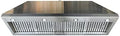 CHETTO C Range Hood 54 Inch Ultra Quiet, Powerful Suction 304 Stainless Steel Ducted Kitchen Vent Hood with 4-Speeds, Dishwasher Safe Baffle Fillters, 8" Top Vent (54 inch Stainless steel)