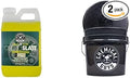 Chemical Guys CWS80364BB Basic Car Wash & Bucket Bundle - Clean Slate Deep Surface Cleaning Car Wash Soap, 64 oz (.5 Gal), Citrus Scent + Heavy Duty Smoked Obsidian Black Detailing Bucket (2 Items)