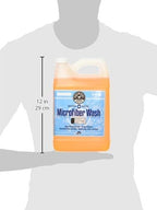 Chemical Guys Microfiber Cleaning Cloth and Car Wash Towel Detergent - Concentrated Cleaner for Towels, Microfiber Cloths, and Pads - Removes Dirt, Wax, Grease, Stains, Orange Scent - 128 oz