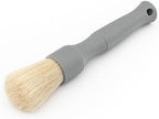 Detail Factory Boar Hair Detailing Brush Set, Comfortable Grip and Heavy-Duty Scrubbing for Interior, Exterior, Engine Bay, Wheels, Exhaust Tips, Textured Plastic