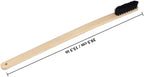 NOLITOY Wheel Brush Long Wooden Handle Rim Cleaner for Car Truck Bike Multi-Function Tire Scrub Brush Painted Polished Matte Finishes