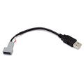 Aftermarket Android Car Radio Stereo 4 Pin Original USB Cable Adapter Cord USB to Female Plug Connector Compatible for KIA Hyundai Tucson Elantra Mistra