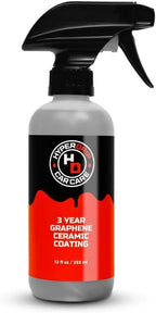 HyperDrip 3-Year Graphene Ceramic Coating – 12 fl oz Professional Paint Protection with Ultra-Hydrophobic High-Gloss Finish, UV & Chemical Resistant, Durable Shield for Paint, Glass & Wheels!