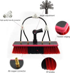 Telescopic Window Cleaning Pole with 50cm Brush Head, 9m Retractable Water Supply Kit for Solar Panel & Home Cleaning, Efficient Extendable Cleaning Tool