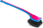 Detail Factory - Fender Well Brush - Ergonomic ProGrip Handle, Stiff Synthetic Bristles, Ergonomic Design, Clean Your Wheel Wells with Ease - Octane Underglow