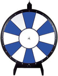 Dual and Triple Color Tabletop Dry Erase Prize Wheel – 36 Inch Desktop Spinning Wheel, Durable Wood, Balanced for Fair Odds, Trade Show Booth Raffle, Fundraiser, Baby Shower (Blue, 36")