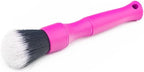 Detail Factory - Synthetic Detailing Brush - Ultra-Soft Bristles, Comfortable Grip and Scratch-Free Cleaning for Exterior, Interior, Emblems, Badges, Instrument/Gauge Panels (Pink, Short)