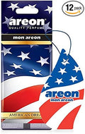 AREON MON MA41 Long Lasting Hanging Best Car Air Freshener American Dream Scent, 12 Pack