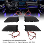 SUNGOOYUE Car LED Light Inner Door Handle Ambient Lighting Kit 2020 2021 2022 2023 2024 Easy Install Accessories, Blue‌