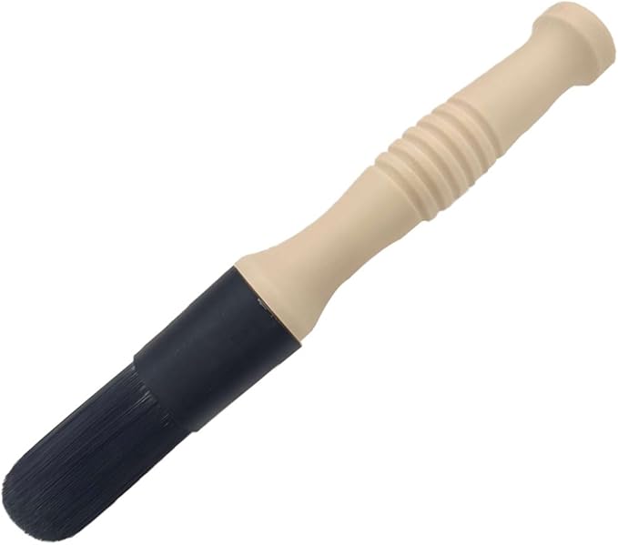Car Parts Washer Brush, Bullet Head Parts Cleaning Brush for Cleaning Car Interior Exterior, Engine Parts, Wheel Bearing, Boats, Household Grime (Beige)