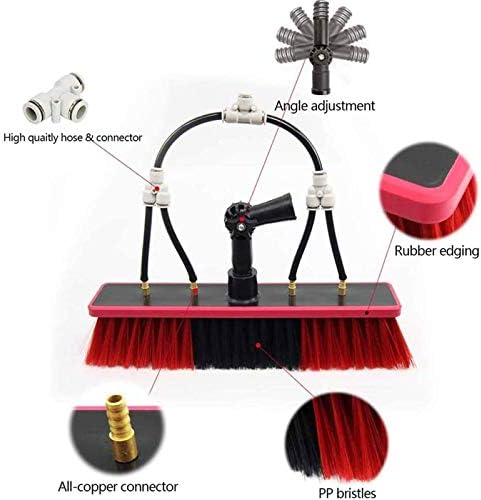 Adjustable Water Fed Window Cleaning Brush Pole 3.6M-11M for Caravans, Trucks, Campers & Buses - Perfect for Home & Vehicle Washing, 36Ft/10.8M Length