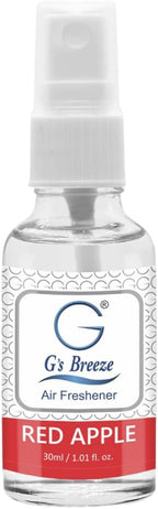 G's Breeze Red Apple Air Freshener – Crisp and Juicy Fragrance of Fresh Apples – Refreshing and Invigorating Aroma for Home, Car, or Office – Brighten Your Space with Fruity Freshness
