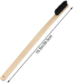 NOLITOY Wheel Brush Long Wooden Handle Rim Cleaner for Car Truck Bike Multi-Function Tire Scrub Brush Painted Polished Matte Finishes