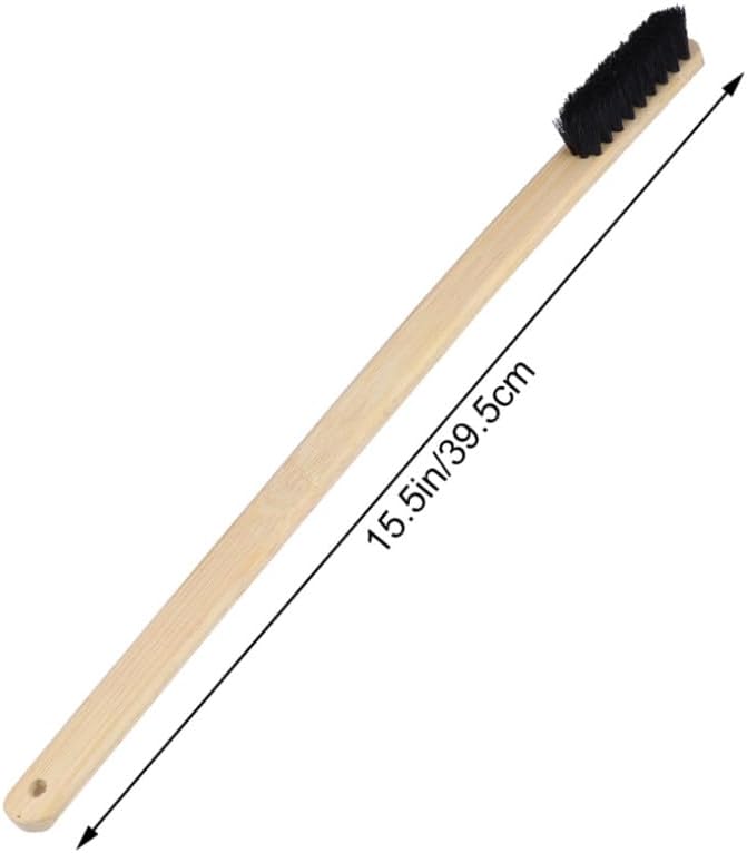 NOLITOY Wheel Brush Long Wooden Handle Rim Cleaner for Car Truck Bike Multi-Function Tire Scrub Brush Painted Polished Matte Finishes