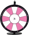 Dual and Triple Color Tabletop Dry Erase Prize Wheel – 30 Inch Desktop Spinning Wheel, Durable Wood, Balanced for Fair Odds, Trade Show Booth Raffle, Fundraiser, Baby Shower (Pink, 30")