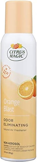 Citrus Magic Natural Odor Eliminating Air Freshener Spray, Orange Blast, 3-Ounce