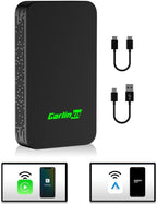 Carlinkit 5.0 2air Wireless car Adapter,CarPlay Dongle for Wired CarPlay and Wired Android Auto Car,for iPhone 6+ and Android 11+,Easy Setup via Plug-in USB Connection,Supports Online Upgrde