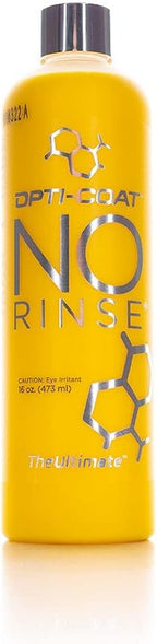 OPTI-COAT - No Rinse Ceramic Rinseless Car Wash - Premium Version of ONR, Enhanced with SiO2 & UV Inhibitors, Safe for Coated & Uncoated Vehicles, Paint, Glass & Interior (16oz)