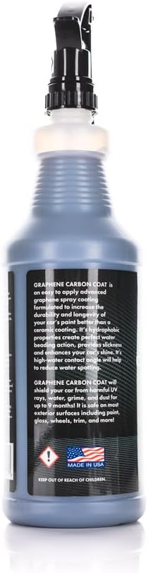 CarCandy - Graphene Ceramic Coating - Advanced Carbon Formula Provides Up to 9 Months of Hydrophobic Protection - 32 oz