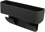 JEYODA Car Seat Gap Filler Organizer, Car Organizer Front Seat, Pack Auto Console Side Storage Box with Cup Holders，Car Organizers and Storage for Holding Phone, Sunglasses, Wallet 1PC (black)