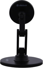 ClikDock Cell Phone Magnetic Wireless Charger Stand, 360° Spin, Aluminum Construction, Compatible with MagSafe Phones for iPhone & Andriod (Black)