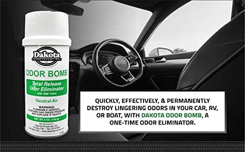 Odor Bomb Odor Eliminator for Home, Car Scent Bomb, Car Deodorizer & Musty Smell Eliminator For Home & Business, One Time Total Release, 5 oz, 3 Pack