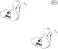 Luxshiny 2pcs Car Led Lights for Interior Ambient Lighting Kit Under High Brightness USB Powered Easy Installation