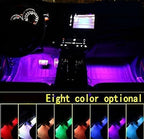 Car LED Strip Light,Uniwit 4 Pieces DC 12V Multicolor Car Interior Music Light LED Underdash Lighting Kit with Sound Active Function and Wireless Remote Control Including Car Charger