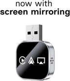 Wireless Carplay Mirror Link Adapter for Apple,3 in 1 Bluetooth Mirroring iOS Phone to Car Screen Adapter 2026 Wired to Wireless Portable USB Car Play Screen Connector for Android to Watch Movies