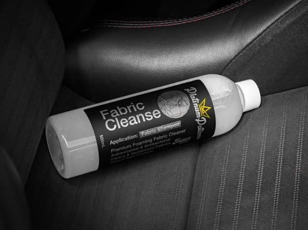 Fabric Cleanse | Fabric and Upholstery Cleaner | Lifts Body Oils Light Spills and Marks | Residue Conscious Finish for Seats Carpets and Mats | Brush Ready Foam | 500 Milliliters