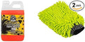 Chemical Guys CWS_104_64M Car Wash Starter Bundle - Concentrated Bug and Tar Remover Car Wash Soap, 64 oz (Half Gallon) + Green Chenille Wash Mitt (2 Items) Works on Cars, Trucks, SUVs, RVs & More