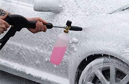 Fasmov Foam Cannon, Car Wash Pressure Washer Jet Wash 1/4" Quick Connector Adjustable Snow Foam Lance Foam Blaster, 1 Liter