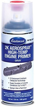 Eastwood 2K Aerospray High Temperature Ceramic Engine Primer Paint | 13.6 oz Aerosol | 1 Pack